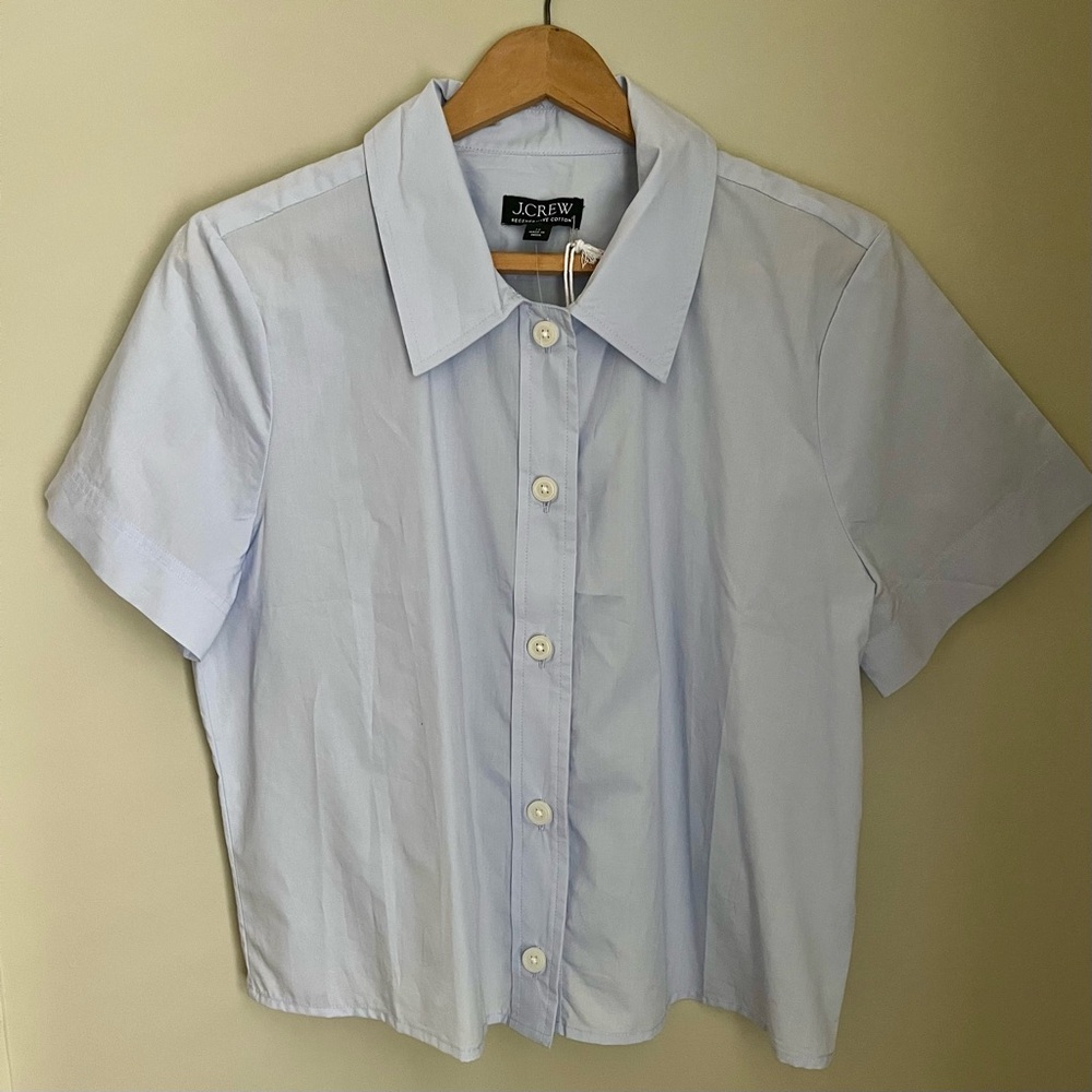 NWT J.Crew Women’s Light Blue Button-Up Shirt